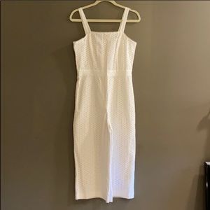banana republic white jumpsuit
